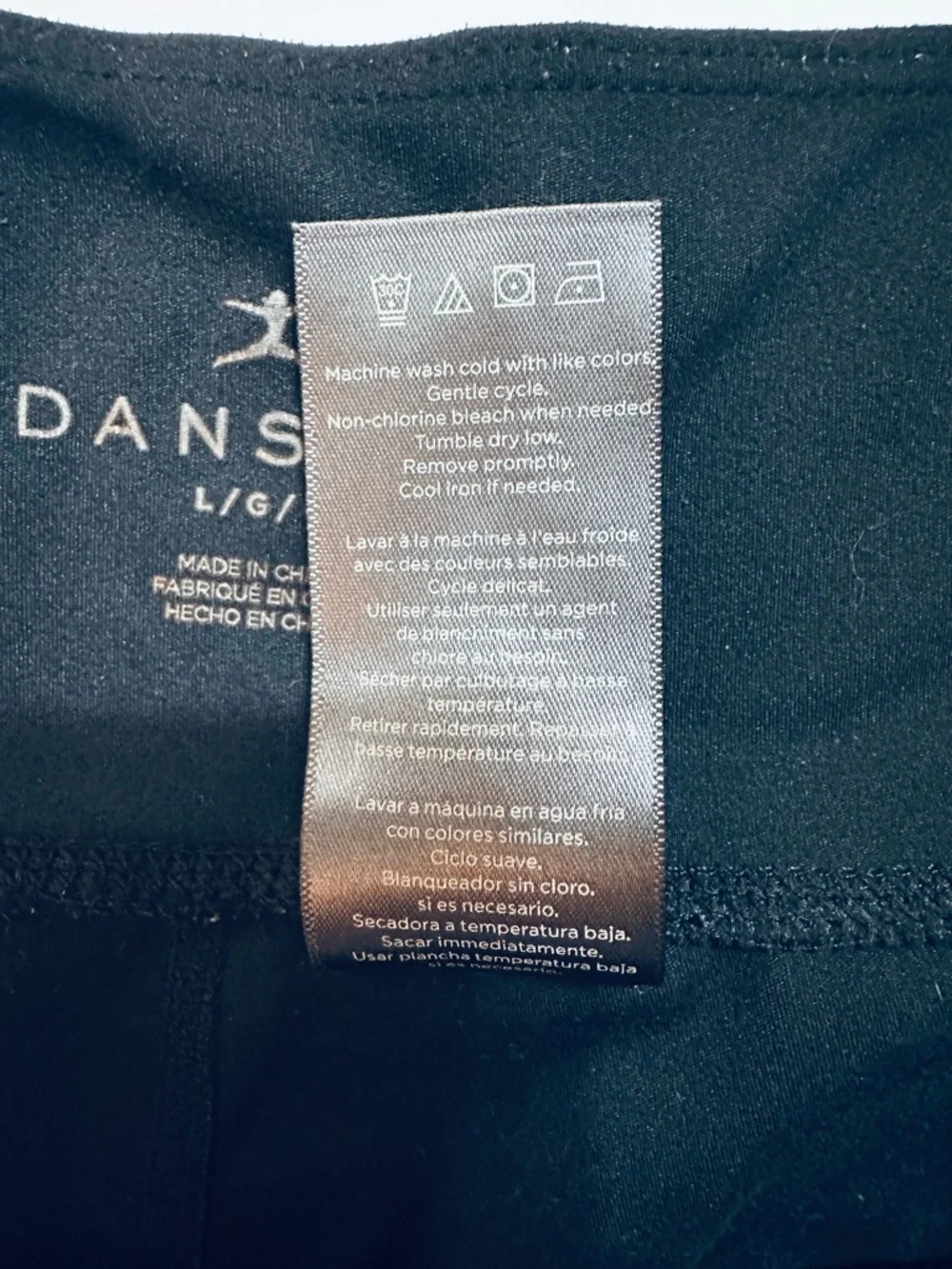 DANSKIN BLACK JOGGERS WOMENS LARGE SOFT STRETCH ATHLEISURE PANTS - Picture 8 of 9